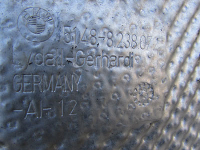 BMW Engine Compartment Heat Shield, Right 51488238072 E65 E66 745i 745Li 750i 750Li 760i 760Li3